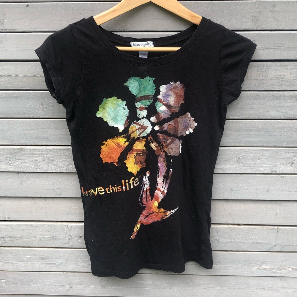 Love This Life Black Tee